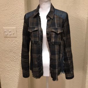 Free People flannel shirt.